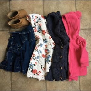 Baby girl coat and boot bundle